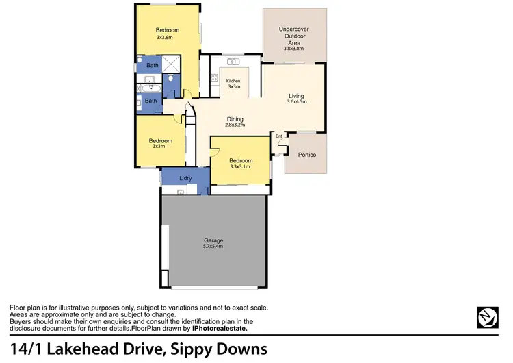 Floorplan of Homely house listing, 14/1 Lakehead Drive, Sippy Downs QLD 4556