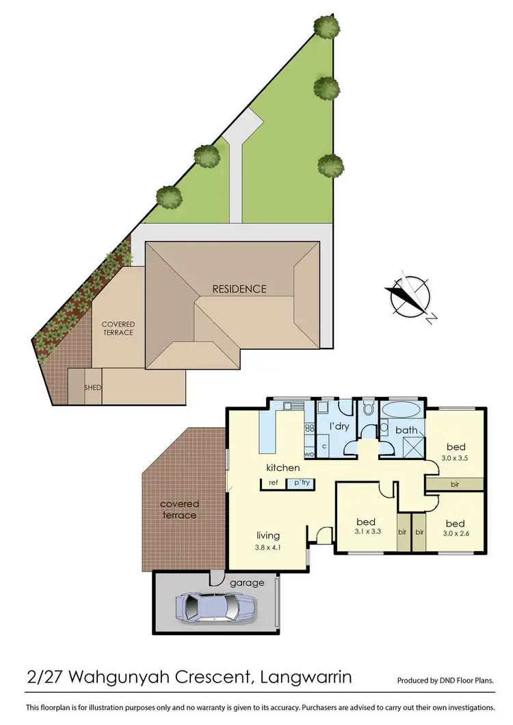 Floorplan of Homely unit listing, 2/27 Wahgunyah Crescent, Langwarrin VIC 3910