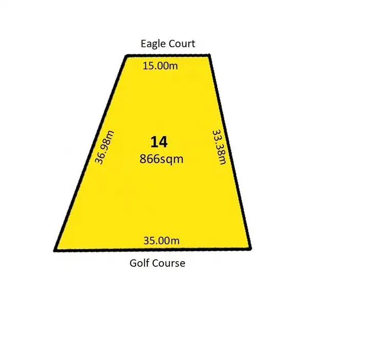 Floorplan of Homely land listing, 14 Eagle Court, Wirrina Cove SA 5204