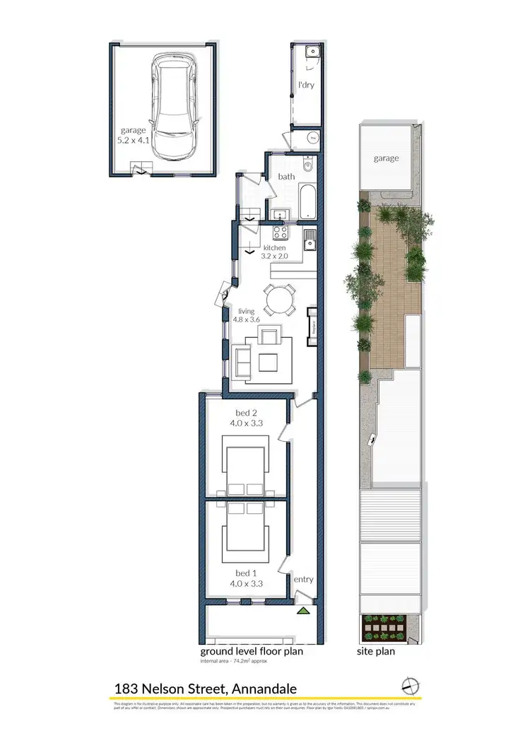 Floorplan of Homely house listing, 183 Nelson Street, Annandale NSW 2038