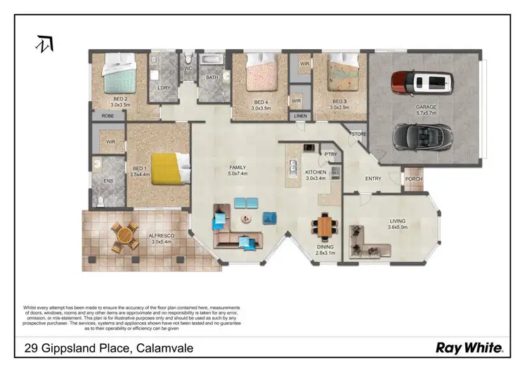 Floorplan of Homely house listing, 29 Gippsland Place, Calamvale QLD 4116