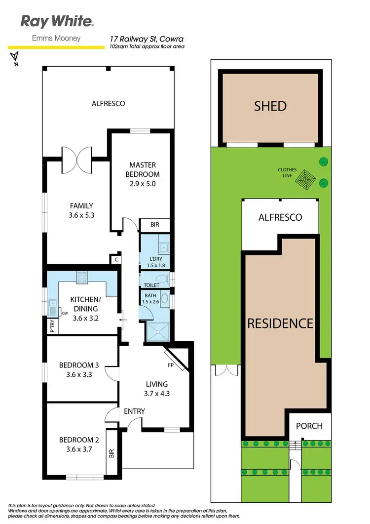 Floorplan of Homely house listing, 17 Railway Street, Cowra NSW 2794