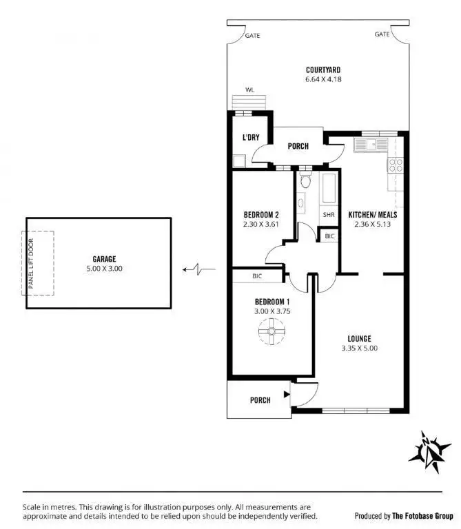 Floorplan of Homely unit listing, 5/8 Farne Terrace, Marion SA 5043