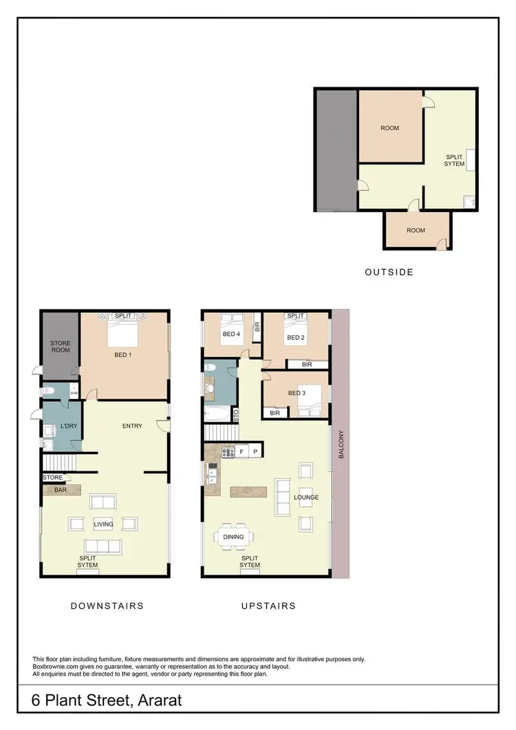 Floorplan of Homely house listing, 6 Plant Street, Ararat VIC 3377