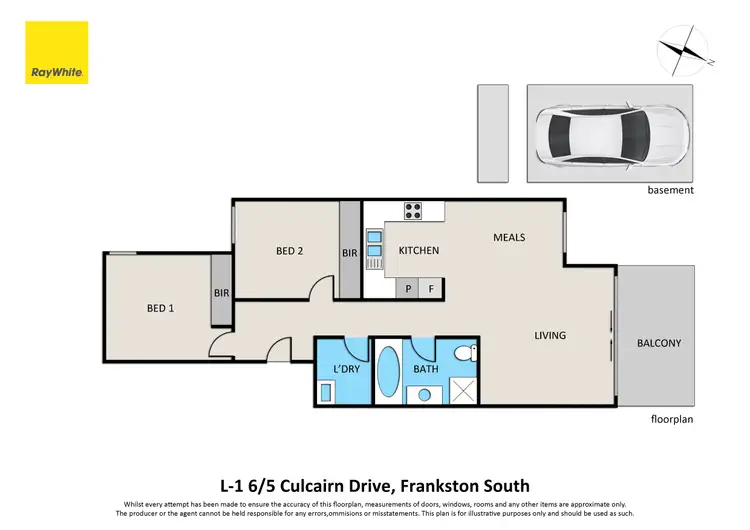 Floorplan of Homely apartment listing, L1 6/5 Culcairn Drive, Frankston South VIC 3199