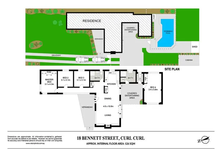 Floorplan of Homely house listing, 18 Bennett Street, Curl Curl NSW 2096