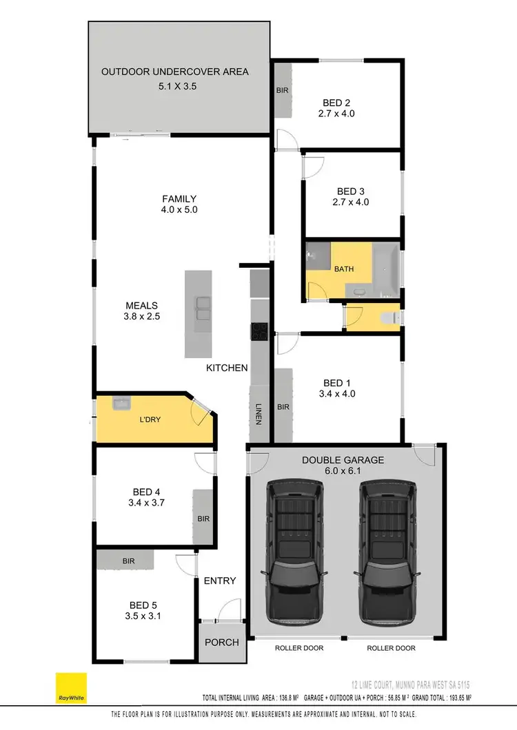 Floorplan of Homely house listing, 12 Lime Court, Munno Para West SA 5115