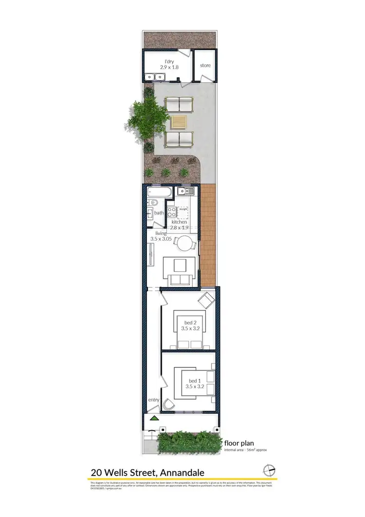 Floorplan of Homely house listing, 20 Wells Street, Annandale NSW 2038