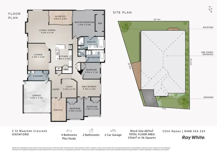 Floorplan of Homely house listing, 5 St Maarten Crescent, Oxenford QLD 4210