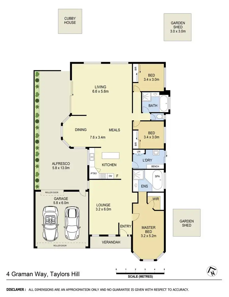 Floorplan of Homely house listing, 4 Graman Way, Taylors Hill VIC 3037