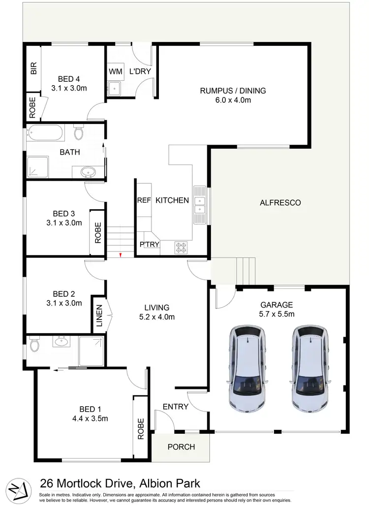 Floorplan of Homely house listing, 26 Mortlock Drive, Albion Park NSW 2527