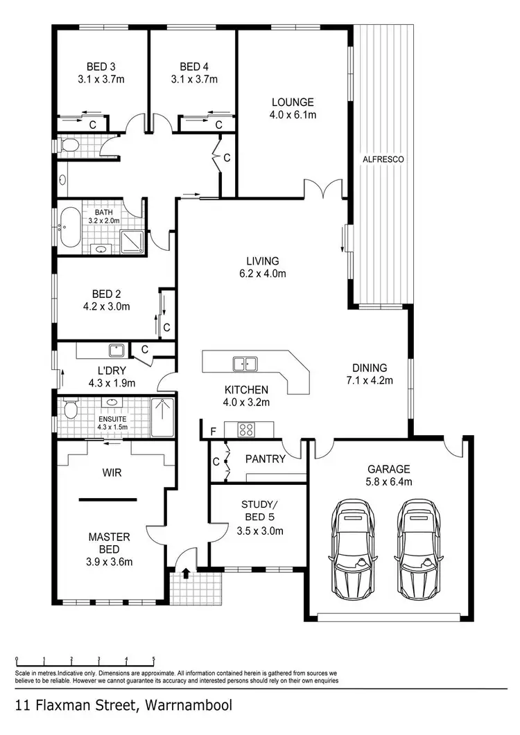 Floorplan of Homely house listing, 11 Flaxman Street, Warrnambool VIC 3280