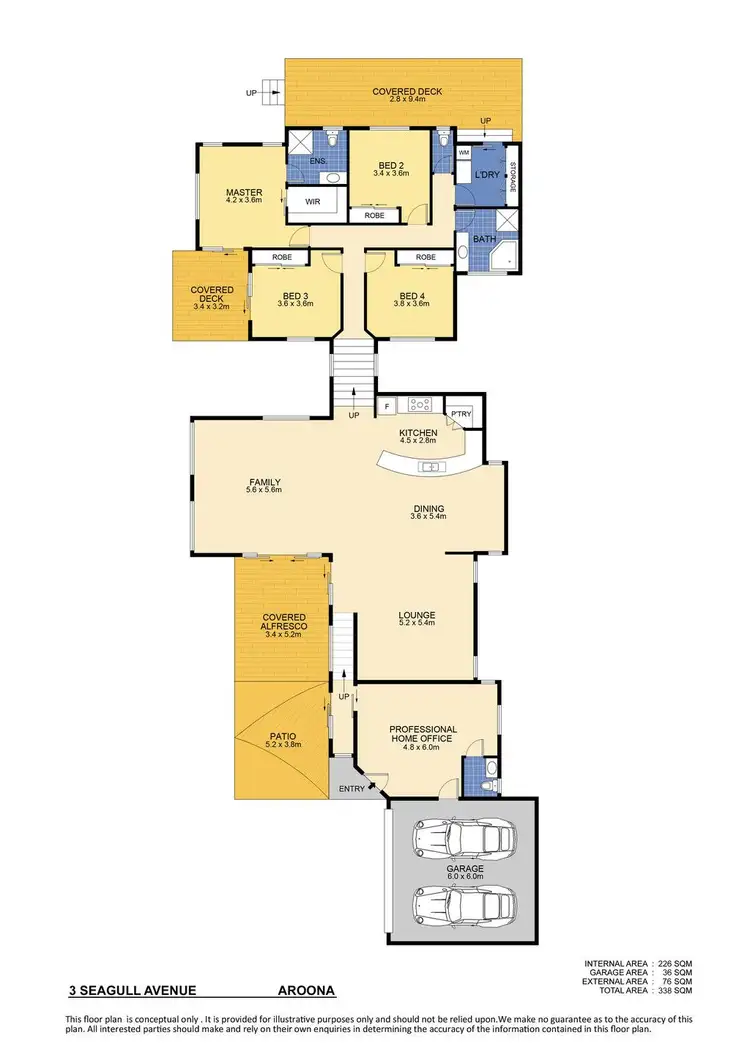 Floorplan of Homely house listing, 3 Seagull Avenue, Aroona QLD 4551
