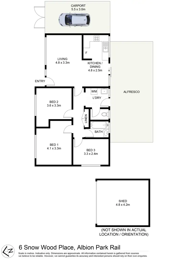 Floorplan of Homely house listing, 6 Snow Wood Place, Albion Park Rail NSW 2527