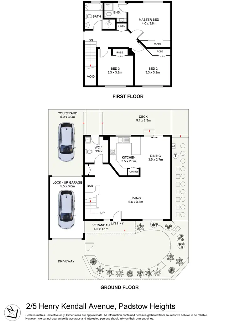 Floorplan of Homely townhouse listing, 2/5 Henry Kendall Avenue, Padstow Heights NSW 2211