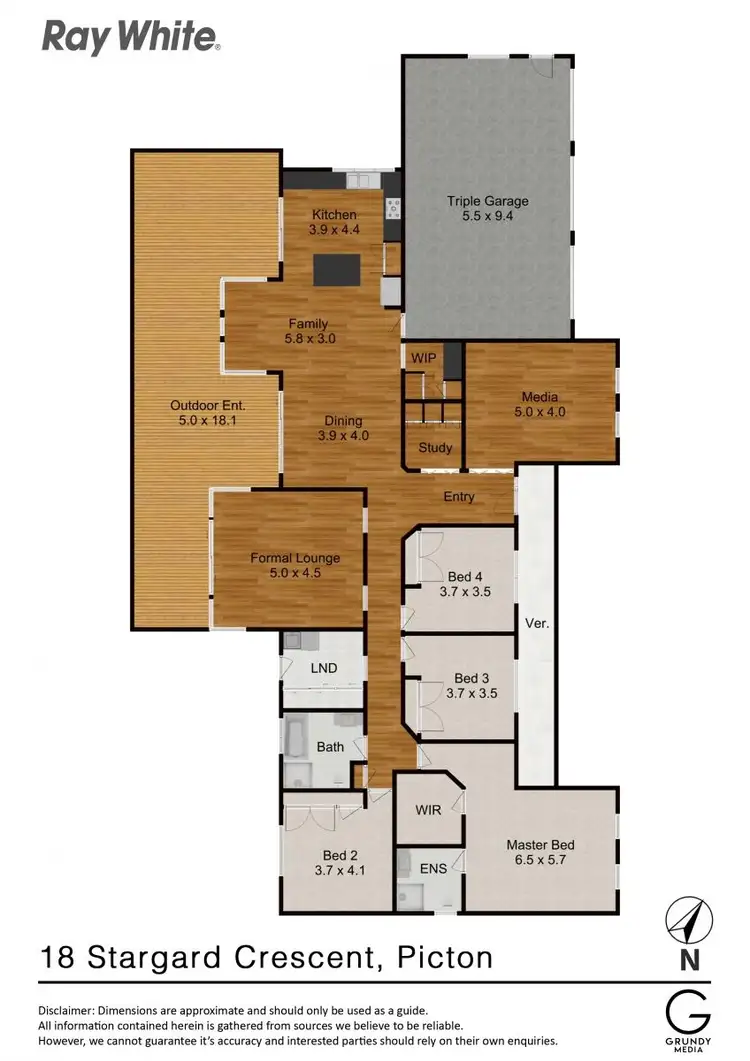 Floorplan of Homely house listing, 18 Stargard Crescent, Picton NSW 2571