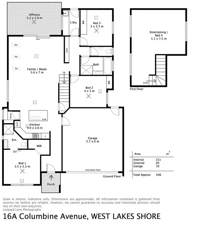 Floorplan of Homely house listing, 16A Columbine Avenue, West Lakes Shore SA 5020
