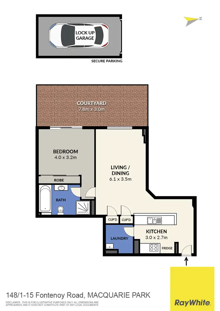 Floorplan of Homely apartment listing, 148/1-15 Fontenoy Road, Macquarie Park NSW 2113