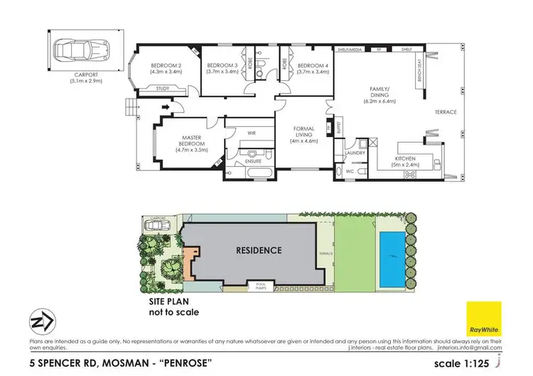 Floorplan of Homely house listing, 5 Spencer Road, Mosman NSW 2088