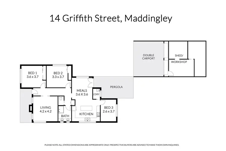 Floorplan of Homely house listing, 14 Griffith Street, Maddingley VIC 3340
