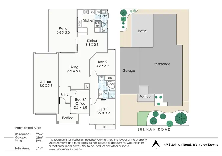 Floorplan of Homely retirement listing, 4/43 Sulman Road, Wembley Downs WA 6019