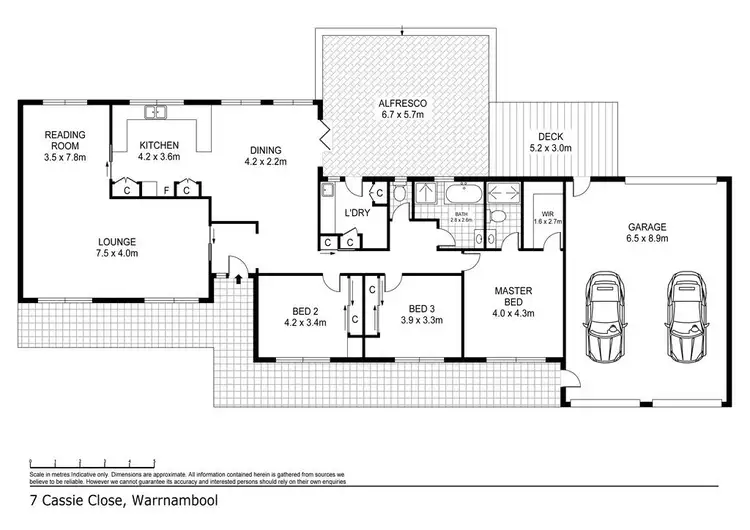 Floorplan of Homely house listing, 7 Cassie Close, Warrnambool VIC 3280