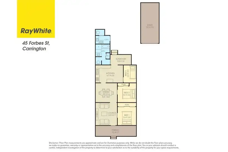 Floorplan of Homely house listing, 45 Forbes Street, Carrington NSW 2294