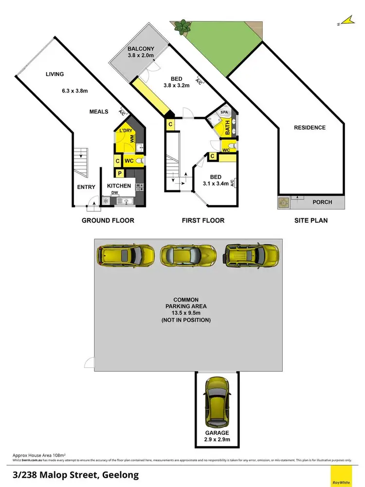 Floorplan of Homely unit listing, 3/238 Malop Street, Geelong VIC 3220