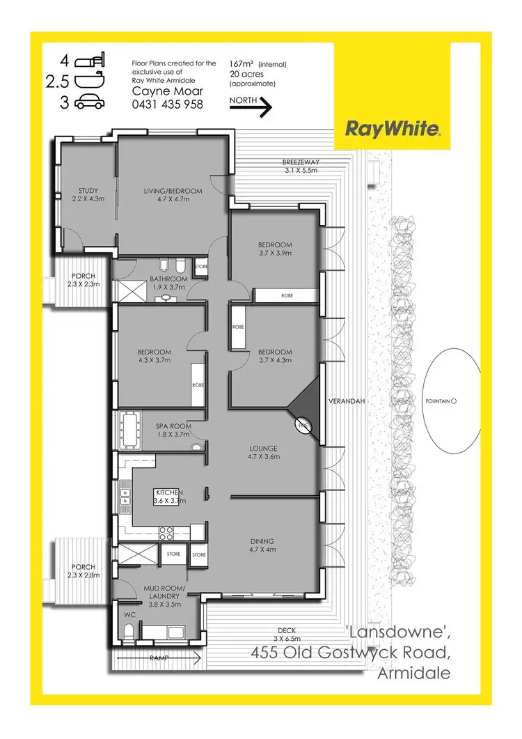 Floorplan of Homely house listing, 455 Old Gostwyck Road, Armidale NSW 2350