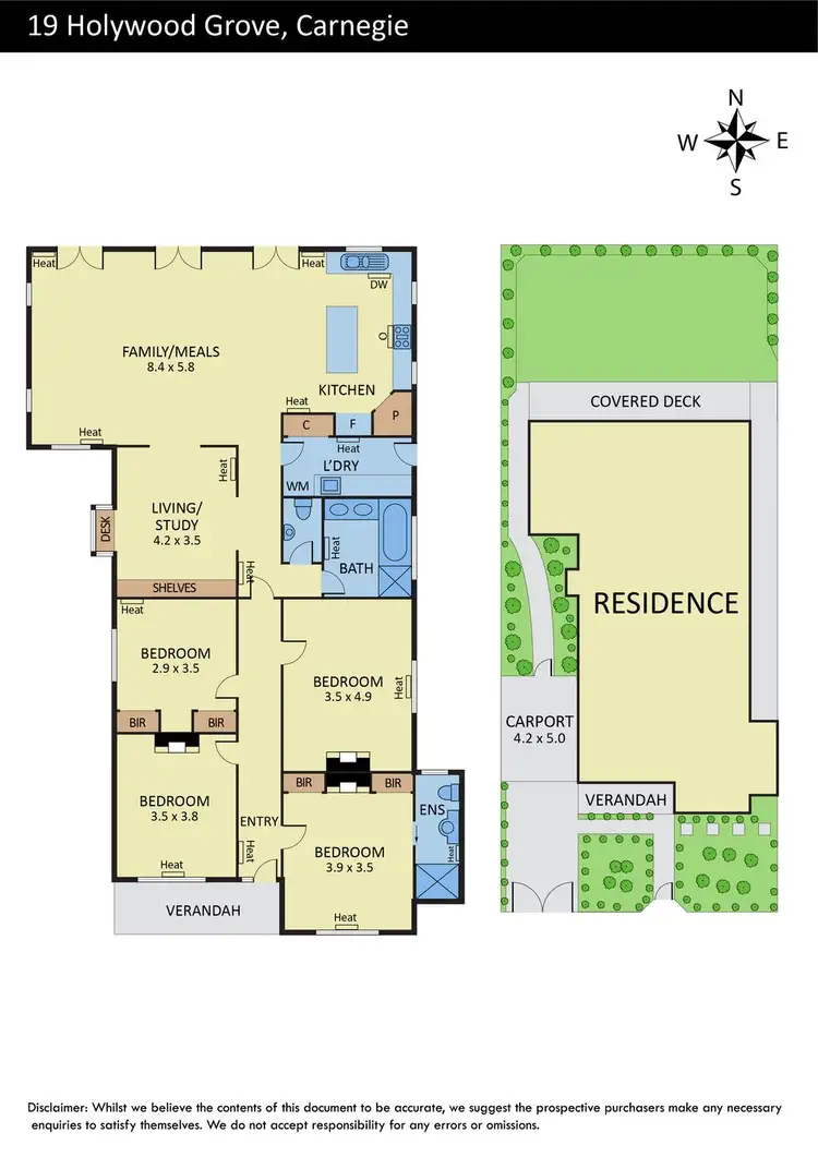 Floorplan of Homely house listing, 19 Holywood Grove, Carnegie VIC 3163