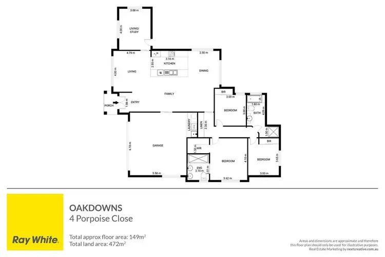 Floorplan of Homely house listing, 4 Porpoise Close, Oakdowns TAS 7019