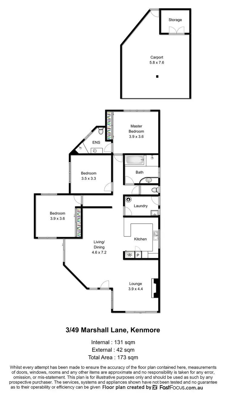 Floorplan of Homely house listing, 3/49 Marshall Lane, Kenmore QLD 4069