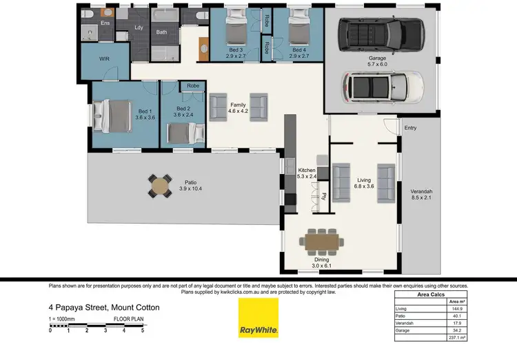Floorplan of Homely house listing, 4 Papaya Street, Mount Cotton QLD 4165