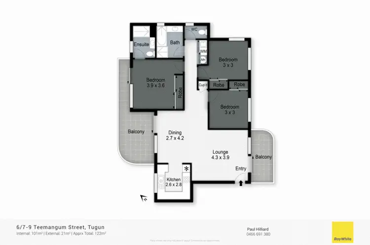Floorplan of Homely apartment listing, 6/7-9 Teemangum Street, Tugun QLD 4224