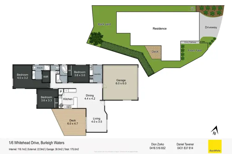Floorplan of Homely house listing, 1/6 Whitehead Drive, Burleigh Waters QLD 4220