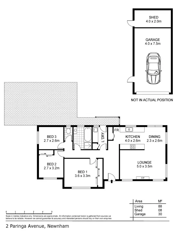 Floorplan of Homely house listing, 2 Paringa Avenue, Newnham TAS 7248