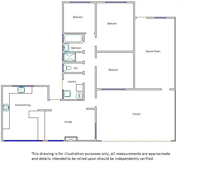 Floorplan of Homely house listing, 8 Dunn Street, Bordertown SA 5268