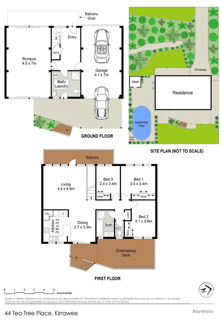 Floorplan of Homely house listing, 44 Tea Tree Place, Kirrawee NSW 2232