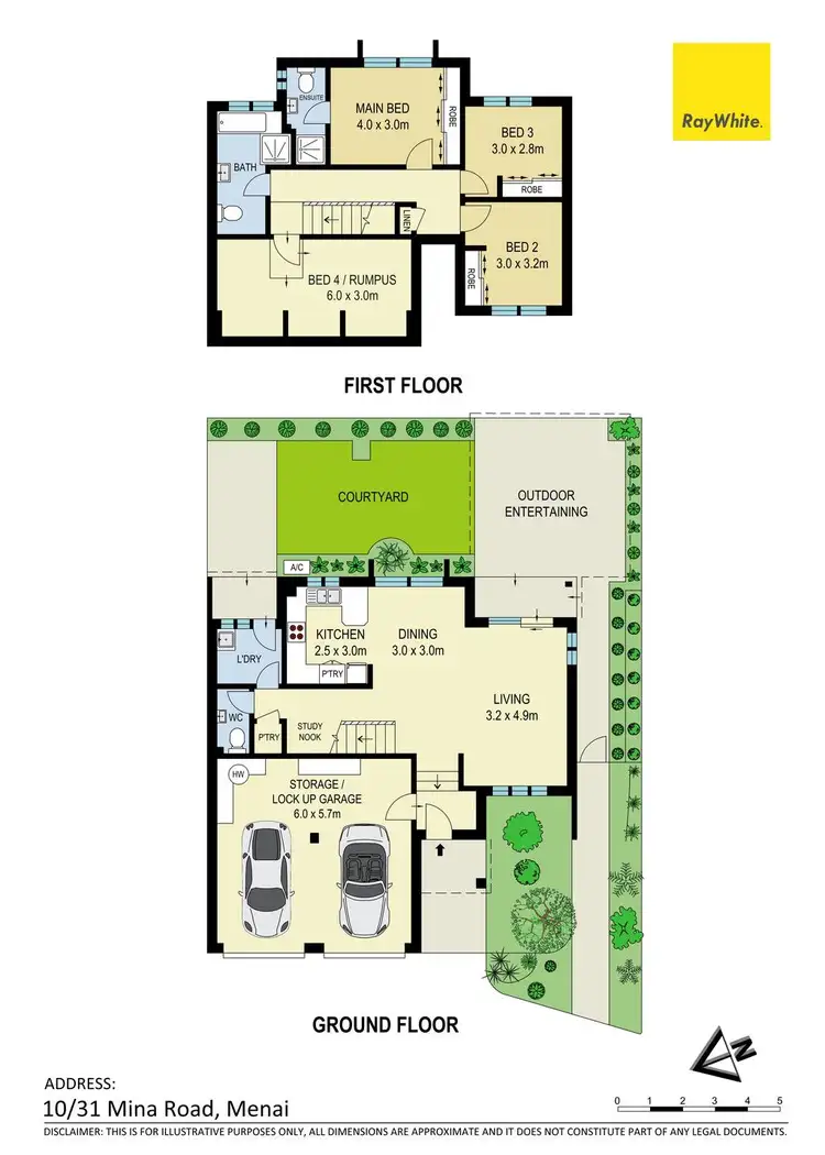 Floorplan of Homely townhouse listing, 10/31 Mina Road, Menai NSW 2234