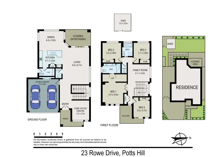 Floorplan of Homely house listing, 23 Rowe Drive, Potts Hill NSW 2143