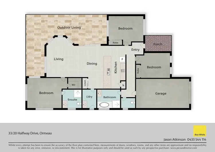 Floorplan of Homely house listing, 33/20 Halfway Drive, Ormeau QLD 4208
