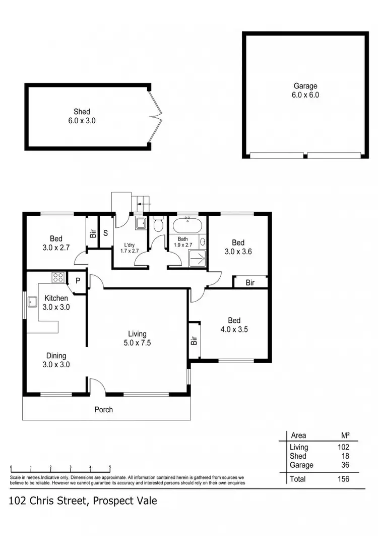 Floorplan of Homely house listing, 102 Chris Street, Prospect Vale TAS 7250