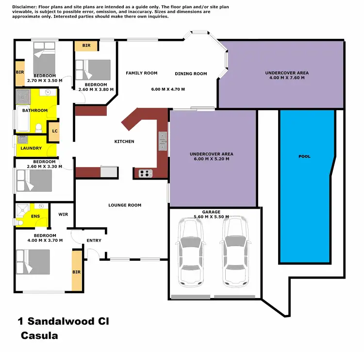 Floorplan of Homely house listing, 1 Sandalwood Close, Casula NSW 2170