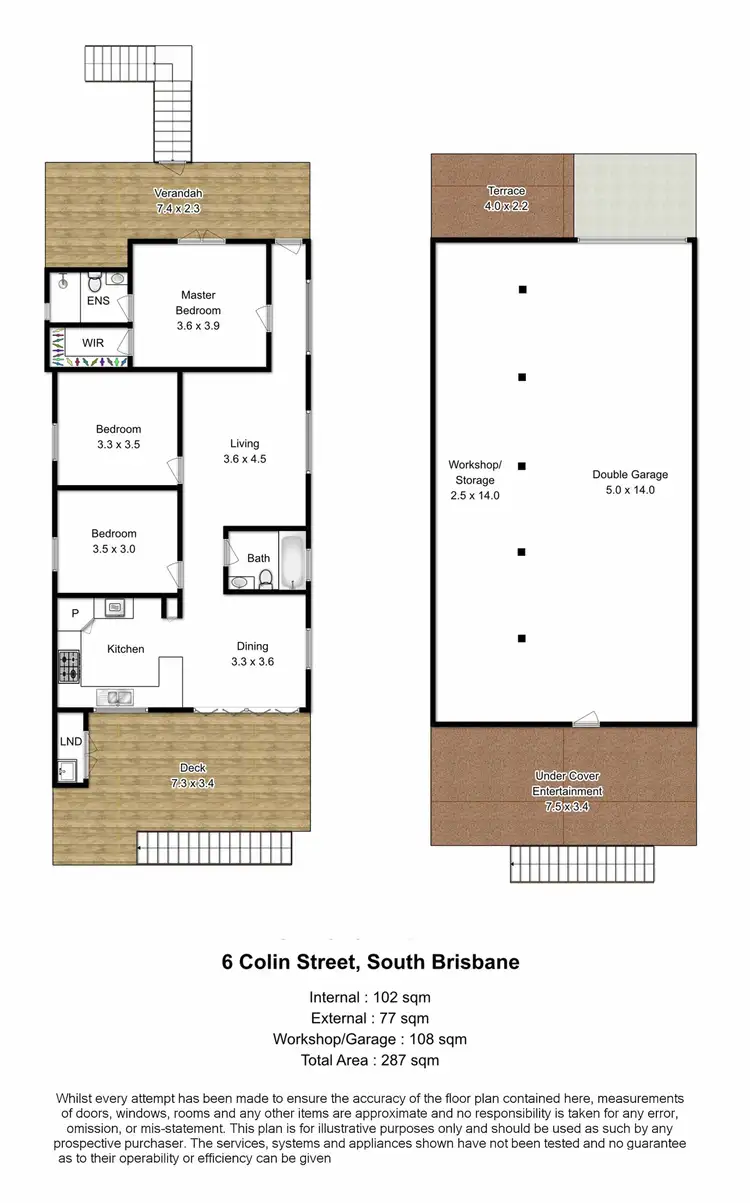 Floorplan of Homely house listing, 6 Colin Street, South Brisbane QLD 4101