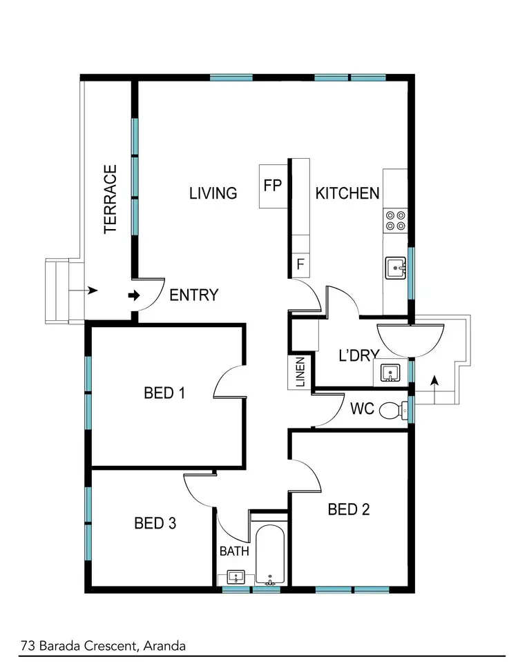 Floorplan of Homely house listing, 73 Barada Crescent, Aranda ACT 2614