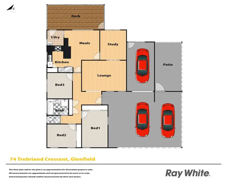 Floorplan of Homely house listing, 74 Trobriand Crescent, Glenfield NSW 2167