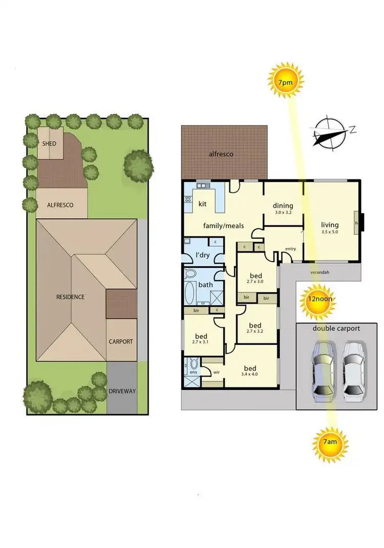 Floorplan of Homely house listing, 61 Raphael Crescent, Frankston VIC 3199