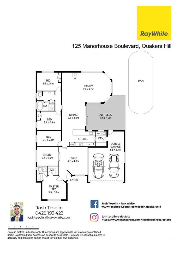 Floorplan of Homely house listing, 125 Manorhouse Boulevard, Quakers Hill NSW 2763