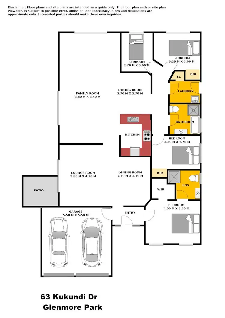 Floorplan of Homely house listing, 63 Kukundi Drive, Glenmore Park NSW 2745