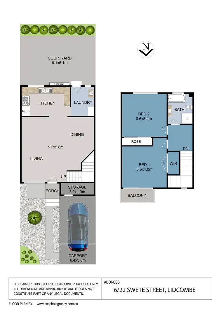 Floorplan of Homely townhouse listing, 6/22-24 Swete Street, Lidcombe NSW 2141